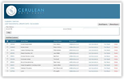 Cerulean DataVault Application Homepage