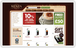 Kenza Coffee Homepage