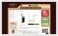 Kenza Coffee Products Page